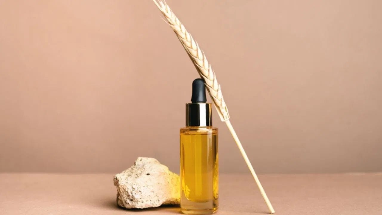 व्हीट जर्म ऑईल (Wheat Germ Oil) देखील व्हिटामिन ईचा चांगला सोर्स आहे. USDA च्या डेटानुसार १०० ग्रॅम व्हीट जर्म ऑईलमध्ये १४९ मिलीग्रॅम व्हिटामिन ई (alpha-tocopherol) आढळते. हे तेल गव्हाच्या आतील सर्वात पौष्टीक भागातीन काढले जाते. या नैसर्गिक ऑईलमध्ये व्हिटामिन ई आणि लिनोलिक एसिड सारखे गुड फॅटही असते. हे त्वचेसह केसांचे आरोग्य राखते. हे सलाड ड्रेसिंग आणि सुप आदीवर वरुन लावावे. या तेलास शिजवू नये. 