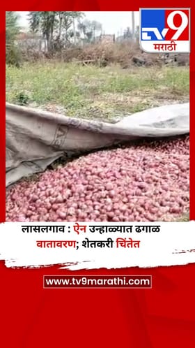 लासलगाव : ऐन उन्हाळ्यात ढगाळ वातावरण; शेतकरी चिंतेत