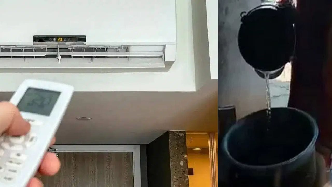एसी सुरू असताना रूममध्ये पाण्याची बादली का भरून ठेवतात? 99 टक्के लोकांना माहीत नसतं खरं कारण