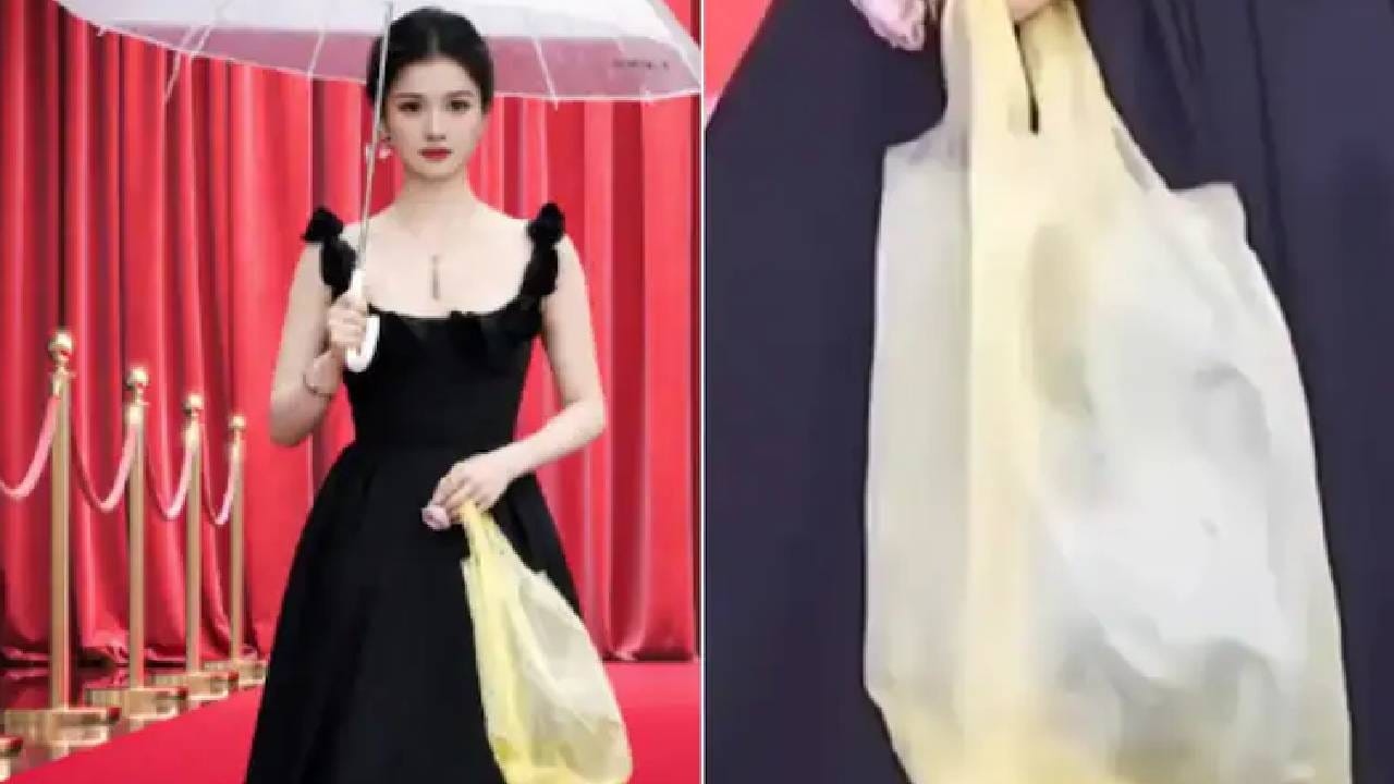 अभिनेत्रीच्या हातात कचऱ्याच्या पिशवीसारखी दिसणाऱ्या या बॅगची किंमत वाचून नेटकऱ्यांनी डोक्याला मारला हात