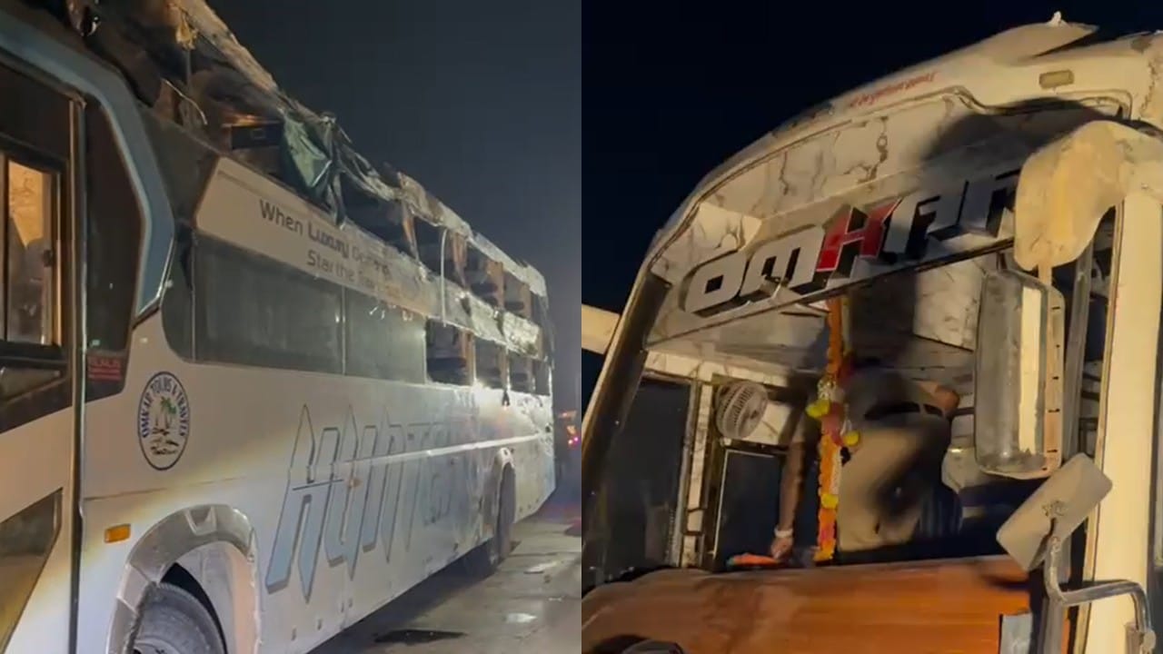 प्रवाशांनी टोकलं, ओरडले, पण चालक ऐकला नाही…; मुंबई-गोवा हायवेवर बसचा भीषण अपघात