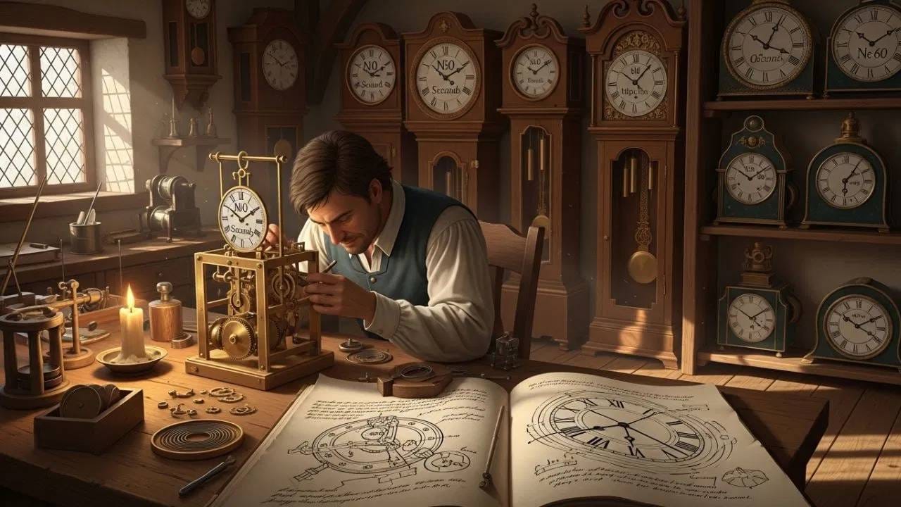 सुरुवातीला, 24 -तासांची पद्धत सर्वत्र स्वीकारली जात नव्हती आणि लोक आपापल्या गरजेनुसार वेळ मोजत असत. त्यानंतर, युरोपमध्ये यांत्रिक घड्याळे आल्यानंतर, वेळ मोजणे अधिक सोपे आणि अचूक झाले. 17 व्या शतकात, सेकंदांचे अचूक मापन सुरू झाले आणि 60-सेकंदांची पद्धत स्थिर झाली. त्यानंतर गॅलिलिओ आणि ख्रिश्चन हायगेन्स यांनी लोलक घड्याळे बनवून वेळ मोजण्याची पद्धत अधिक अचूक केली.