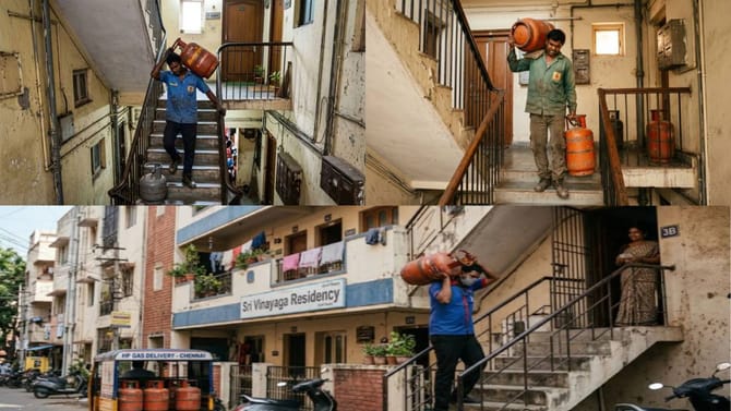 सिलेंडर घेऊन फ्लॅटचे जिने चढला म्हणून एक्स्ट्रा चार्ज लागतो का ?