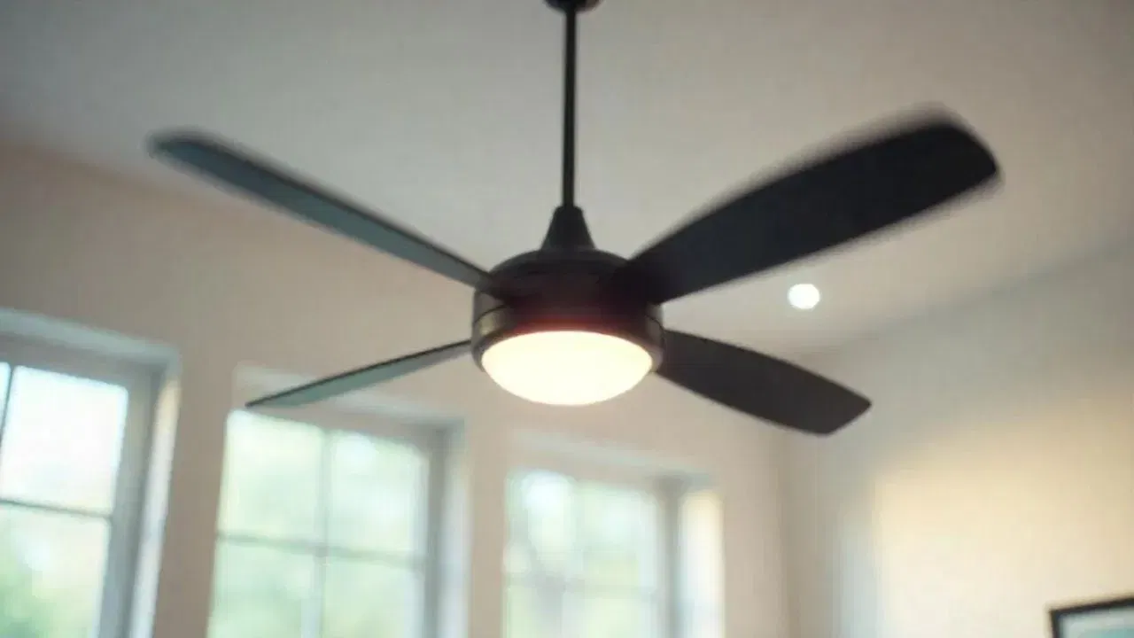 सुरक्षिततेसाठी पंखा जमिनीपासून किमान ७ फूट उंचीवर असणे आवश्यक आहे. जर खोलीची उंची पुरेशी असेल, तर पंखा ८ ते ९ फूट उंचीवर लावणे सर्वात उत्तम ठरते. यामुळे हवा संपूर्ण खोलीत योग्य प्रकारे पसरते.