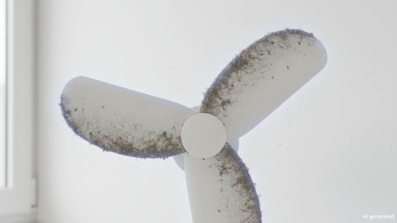 पात्यांवर धूळ साचली की पंखा जड होतो आणि हवा कापण्याची त्याची ताकद कमी होते. परिणामी, पंखा पूर्ण वेगाने फिरूनही आपल्याला हवी तशी हवा मिळत नाही. त्यामुळे अधूनमधून पंखा पुसणे फायद्याचे ठरते.