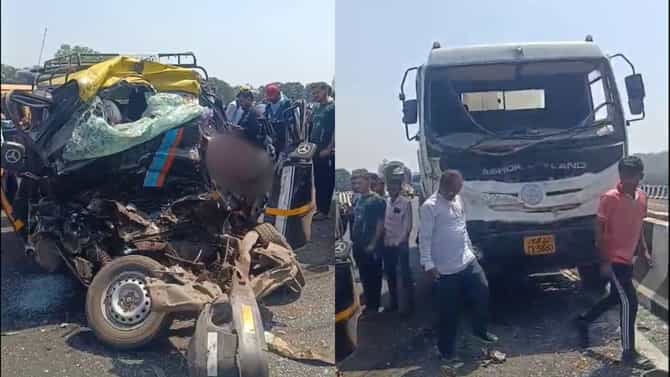 कल्याण-अहिल्यानगर महामार्गावर भीषण अपघात, 8 जणांचा जागीच मृत्यू