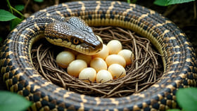 एकमेव साप जो घरट्यांमध्ये देतो अंडी, शेवटपर्यंत अंड्यांची करतो सुरक्षा.