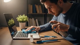 लॅपटॉपच्या कीबोर्डमधली घाण बघून किळस येते, मग घरात करता येईल स्वच्छ.