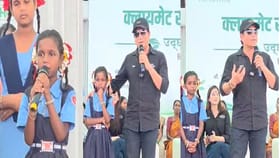 चिमुकलीचे भाषण ऐकून सचिन तेंडुलकरही भारावला, कौतुक करत म्हणाला....