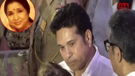 आशा भोसलेंचं पार्थिव पाहून सचिन तेंडुलकरला अश्रू अनावर.