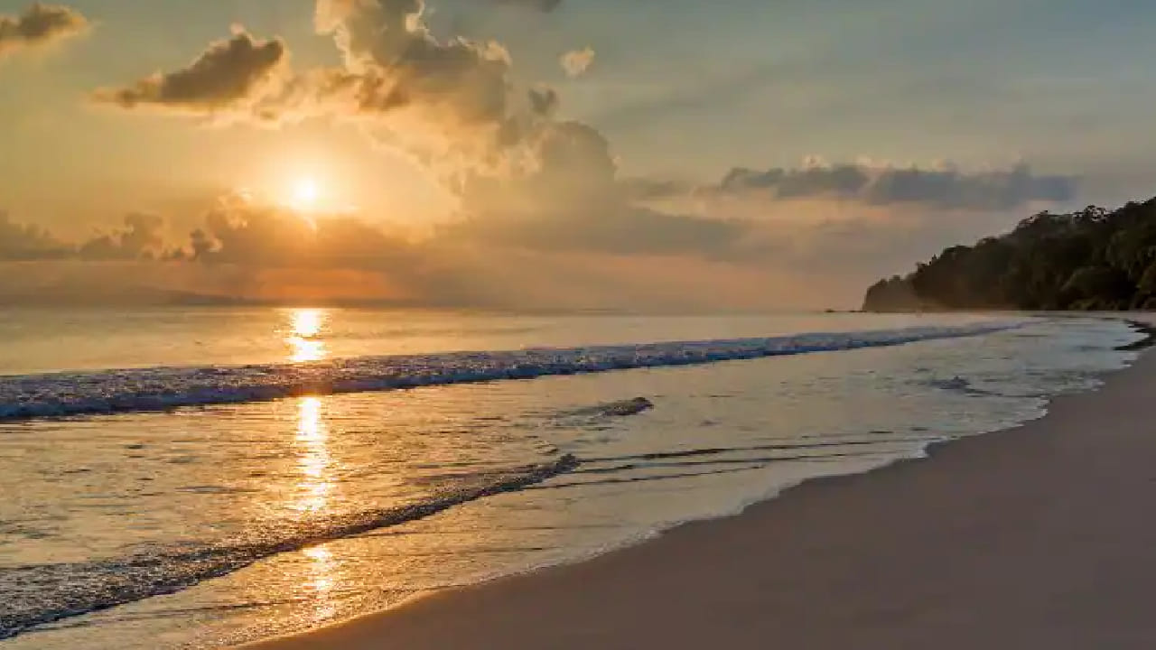 अंडमानमधील राधानगर बीच हा निसर्गाच्या साध्या पण मोहक सौंदर्याचं उत्तम उदाहरण आहे. इथे पांढरी शुभ्र वाळू, निळंशार पाणी आणि कुठलाही गोंधळ नाही. सूर्यास्ताच्या वेळी आकाशातील रंग अतिशय हळुवार बदलत जातात.