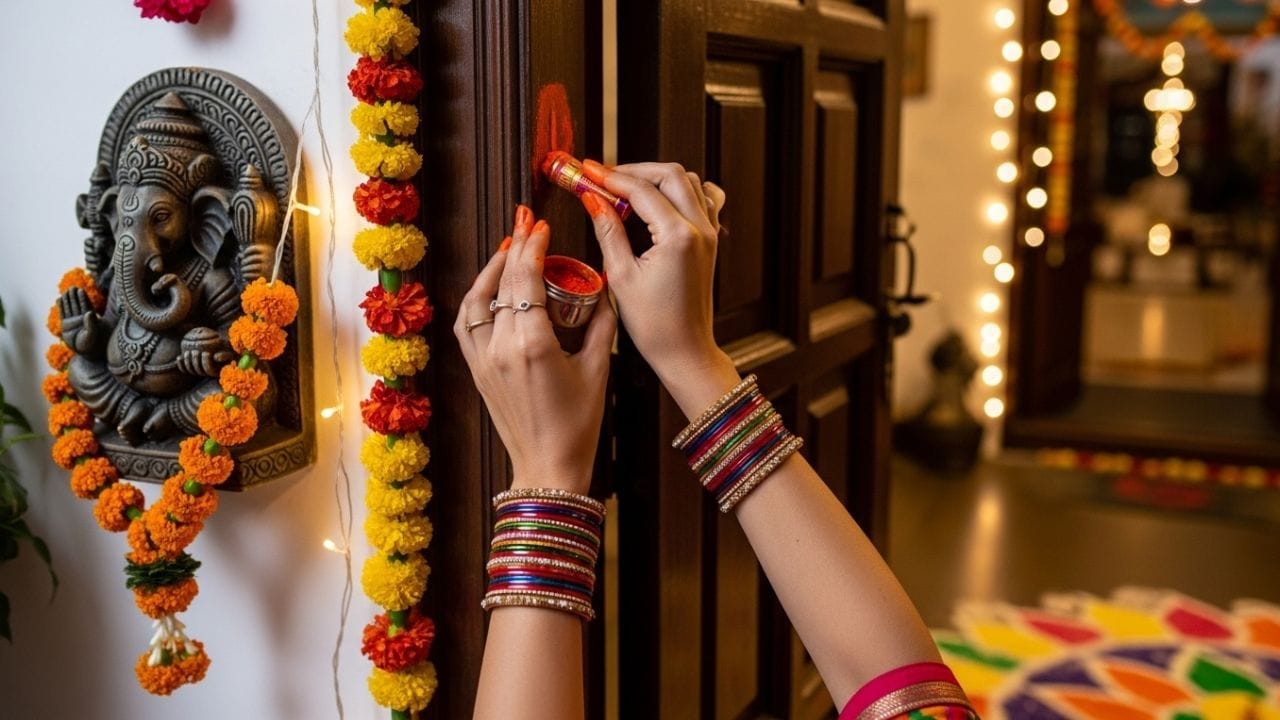 वाईट नजरेपासून घराचे रक्षण करायचंय? मग प्रवेशद्वारावर आठवणीने काढा हे चिन्ह!