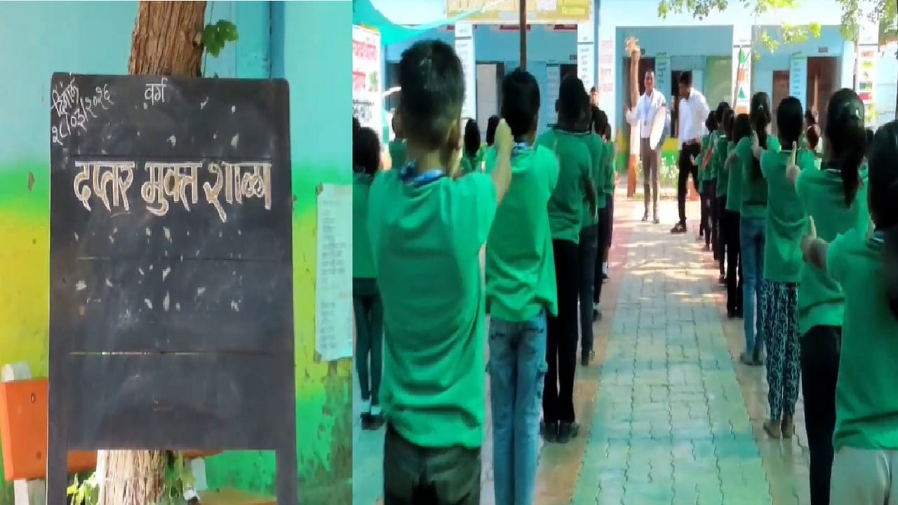 365 दिवस सुरु राहणारी जिल्हा परिषदेची शाळा, विद्यार्थी हितासाठी शिक्षकाबरोबर झटतंय गांव…