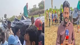 ज्या गावात अजित पवारांचं विमान कोसळलं, तिथेच पुन्हा विमान अपघात.