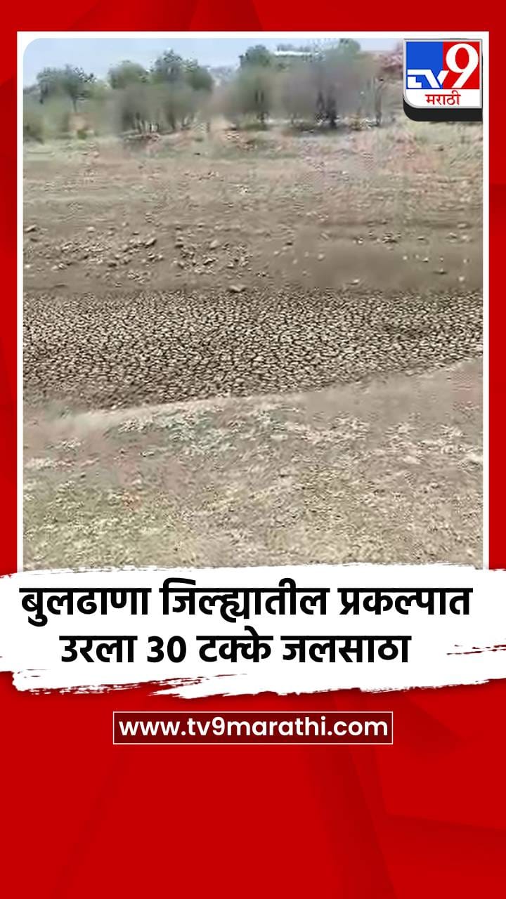 बुलढाणा जिल्ह्यातील प्रकल्पात उरला 30 टक्के जलसाठा