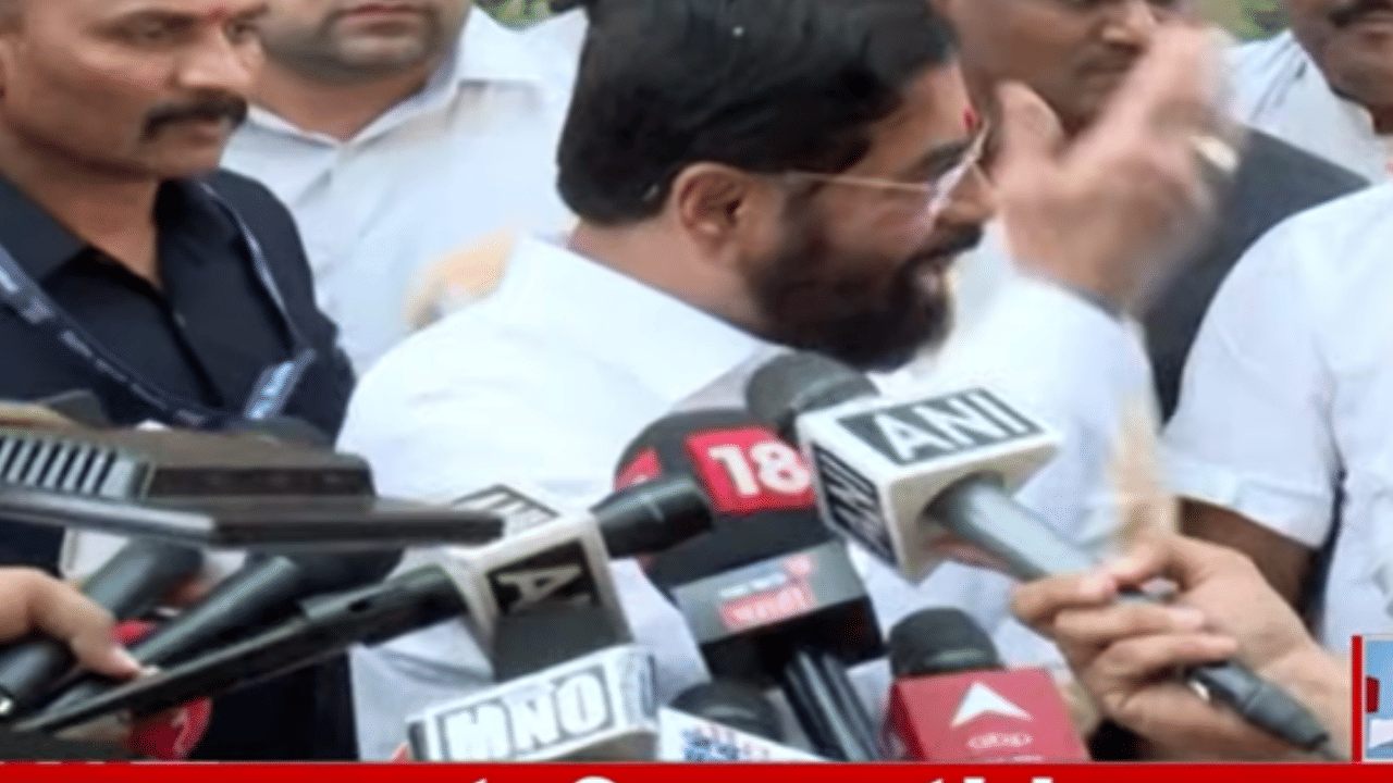 Eknath Shinde Video | कुठलं काय, अरे… तो एक प्रश्न अन् एकनाथ शिंदे संतापले, पहा व्हिडीओ