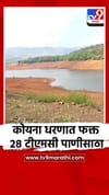 कोयना धरणात 28 टीएमसी पाणीसाठा.