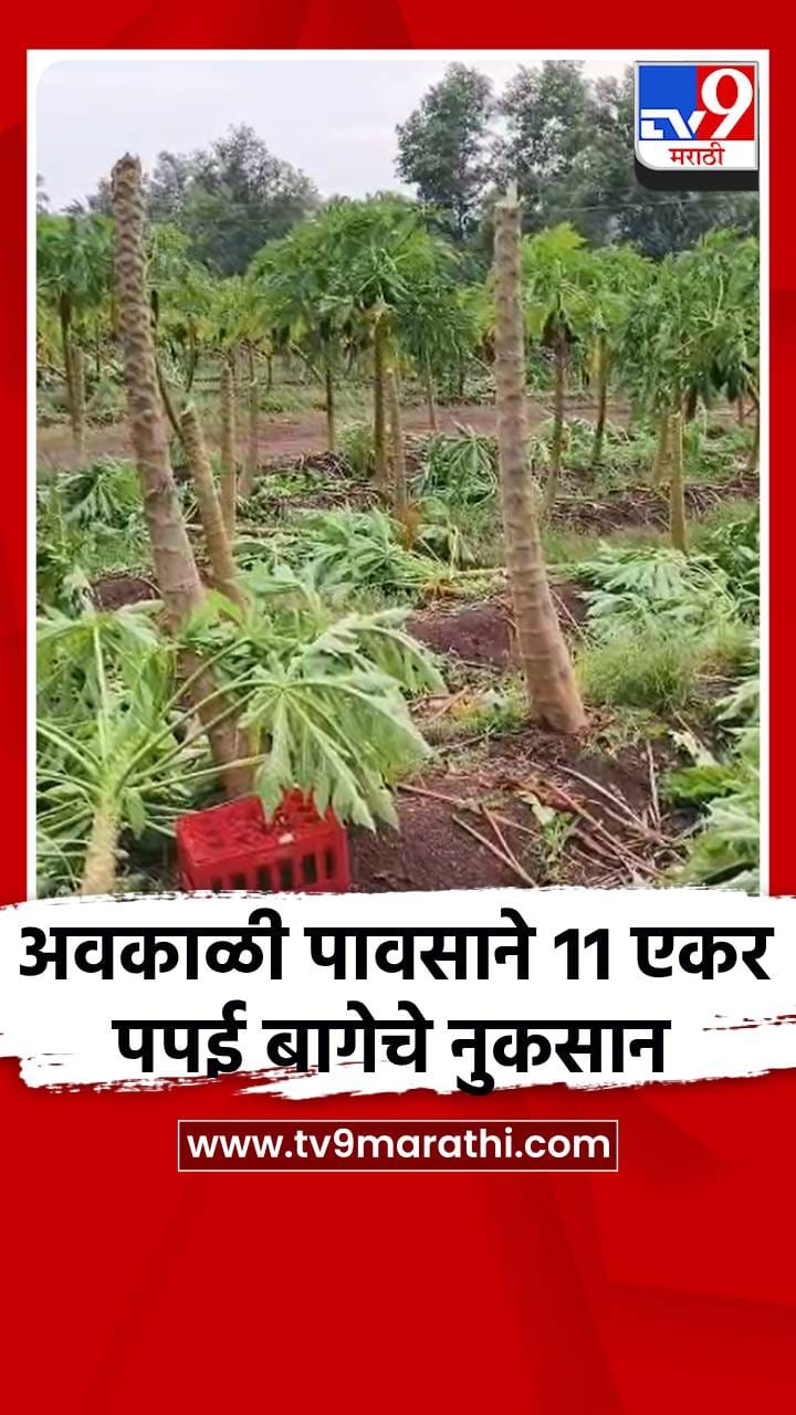 लांजा तालुक्यातील झापडे गावाला वादळाचा फटका