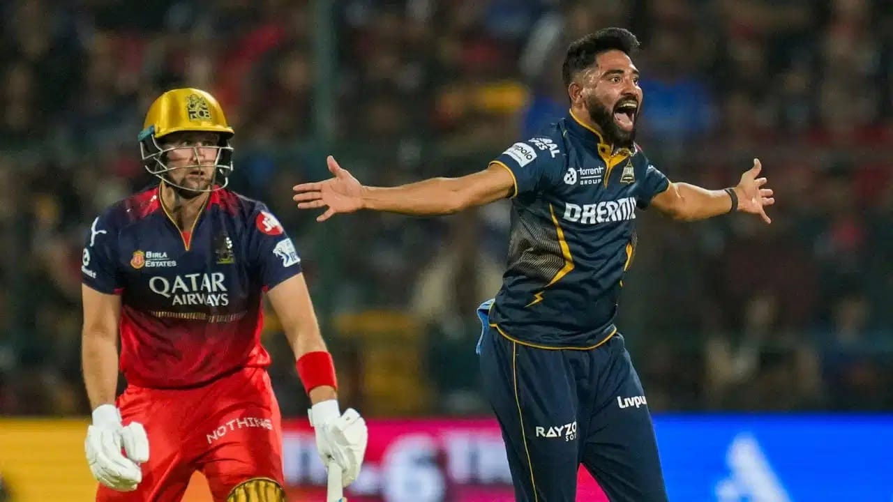 RCB vs GT Qualifier 1 Live Streaming : गुजरात क्वालिफायर 1 साठी सज्ज, आरसीबी रोखणार? RCB vs GT Qualifier 1 Live Streaming : गुजरात क्वालिफायर 1 साठी सज्ज, आरसीबी रोखणार?