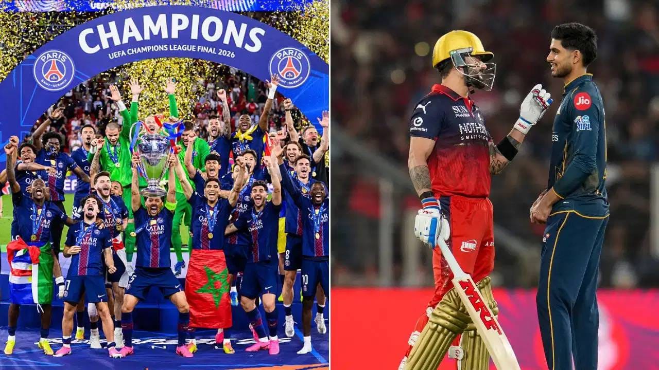 PSG सारखं RCB ही सलग दुसऱ्यांदा जेतेपदाला गवसणी घालणार? चॅम्पियन्स लीगनंतर आता आयपीएलकडे नजरा