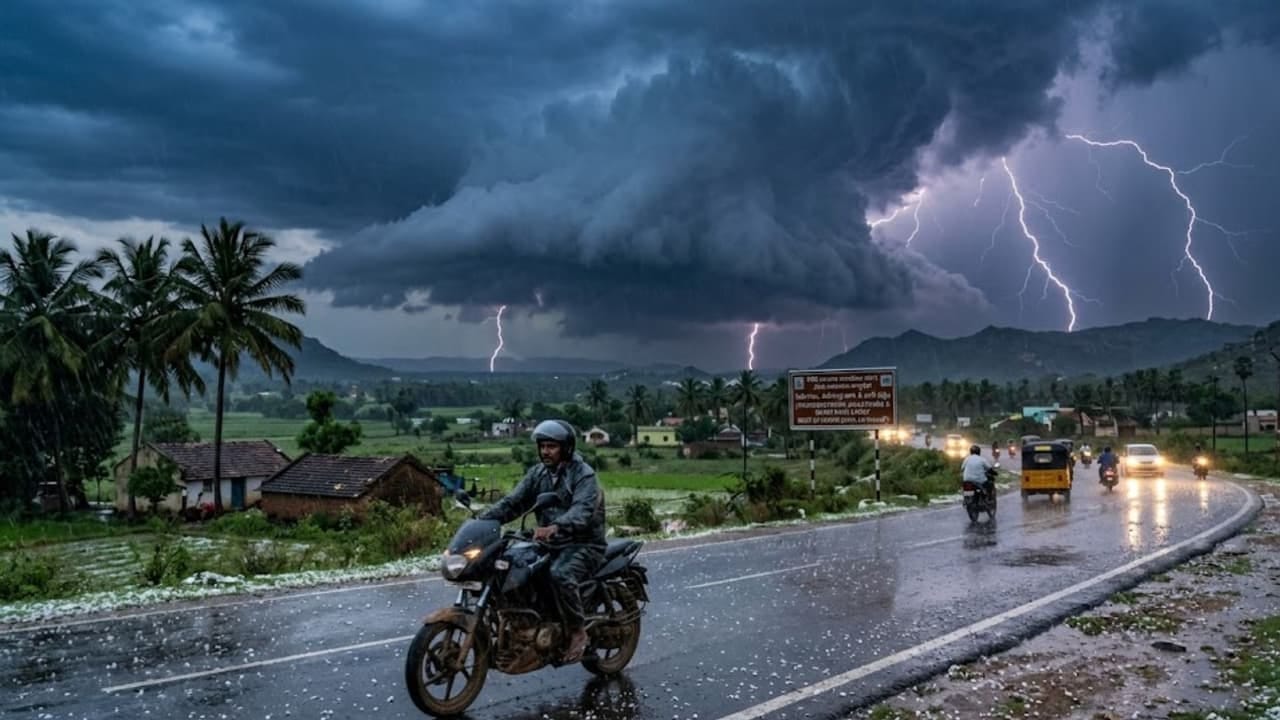 IMD Rain Alert : 70-80 किमी वेगाने वादळी वारे वाहणार, या राज्यांना पाऊस झोडपणार; महाराष्ट्रातही अलर्ट जारी
