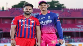 राजस्थानची अटीतटीच्या सामन्यात टॉस जिंकून फिल्डिंग, वैभव सूर्यवंशी आऊट.