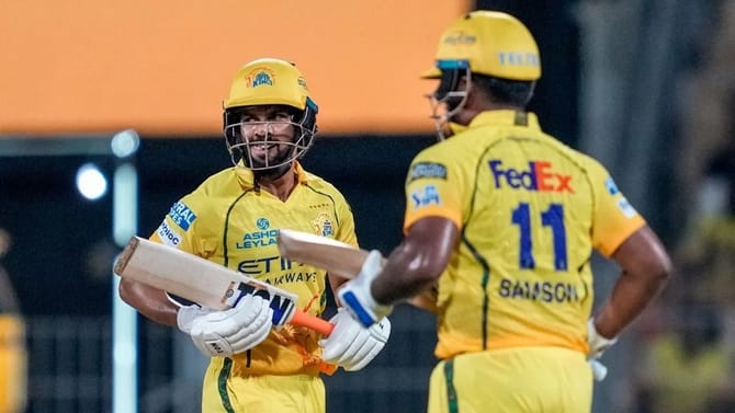 सीएसकेची सलामी जोडी फुस्स, कॅप्टन ऋतुराजची सर्वात वाईट स्थिती