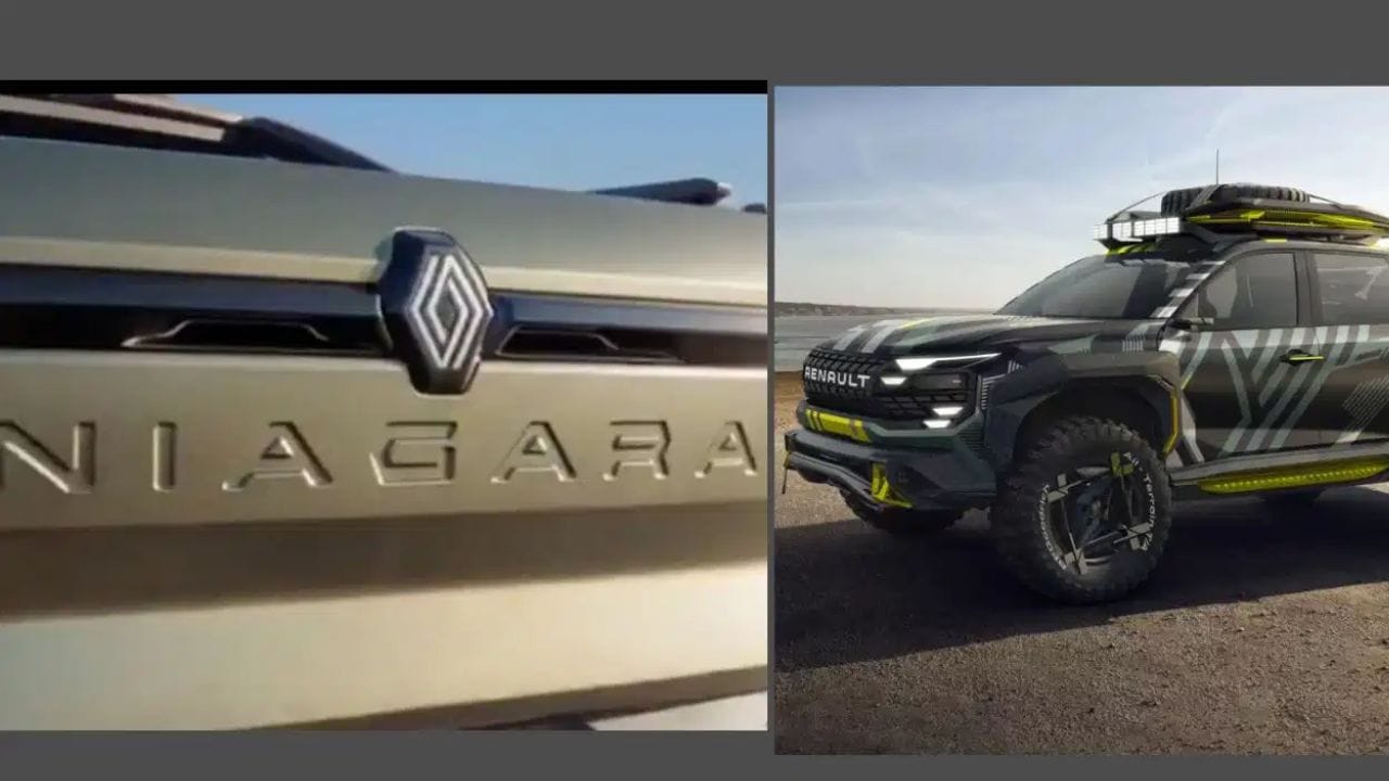 Renault चा नवा मास्टरस्ट्रोक! एसयूव्हीच्या मोनोकॉक प्लॅटफॉर्मवर आधारित आणत आहे शक्तिशाली पिकअप ट्रक; वाचा डिटेल्स Renault चा नवा मास्टरस्ट्रोक! एसयूव्हीच्या मोनोकॉक प्लॅटफॉर्मवर आधारित आणत आहे शक्तिशाली पिकअप ट्रक; वाचा डिटेल्स
