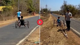 Video: लहान लेकरांचे भारी जुगाड, सचिन तेंडुलकरही प्रेमात पडला
