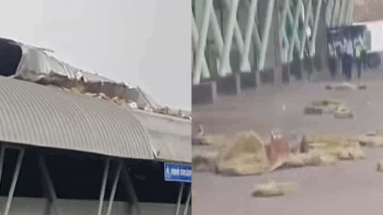 संभाजीनगरमध्ये वादळी वाऱ्याचा कहर, विमानतळाचे छत कोसळल्याने खळबळ, या जिल्ह्यांनाही फटका