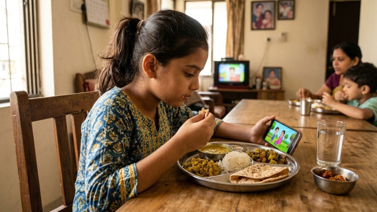 आता हे स्मार्टफोनचे व्यसन थेट आपल्या डायनिंग टेबलपर्यंत पोहोचले आहे. जेवताना मोबाईल पाहणे ही केवळ एक वाईट सवय नसून शरीरासाठी ते एका स्लो पॉईजनप्रमाणे (Slow Poison) काम करते, असा इशारा आयुर्वेद आणि आधुनिक विज्ञानाने दिला आहे.