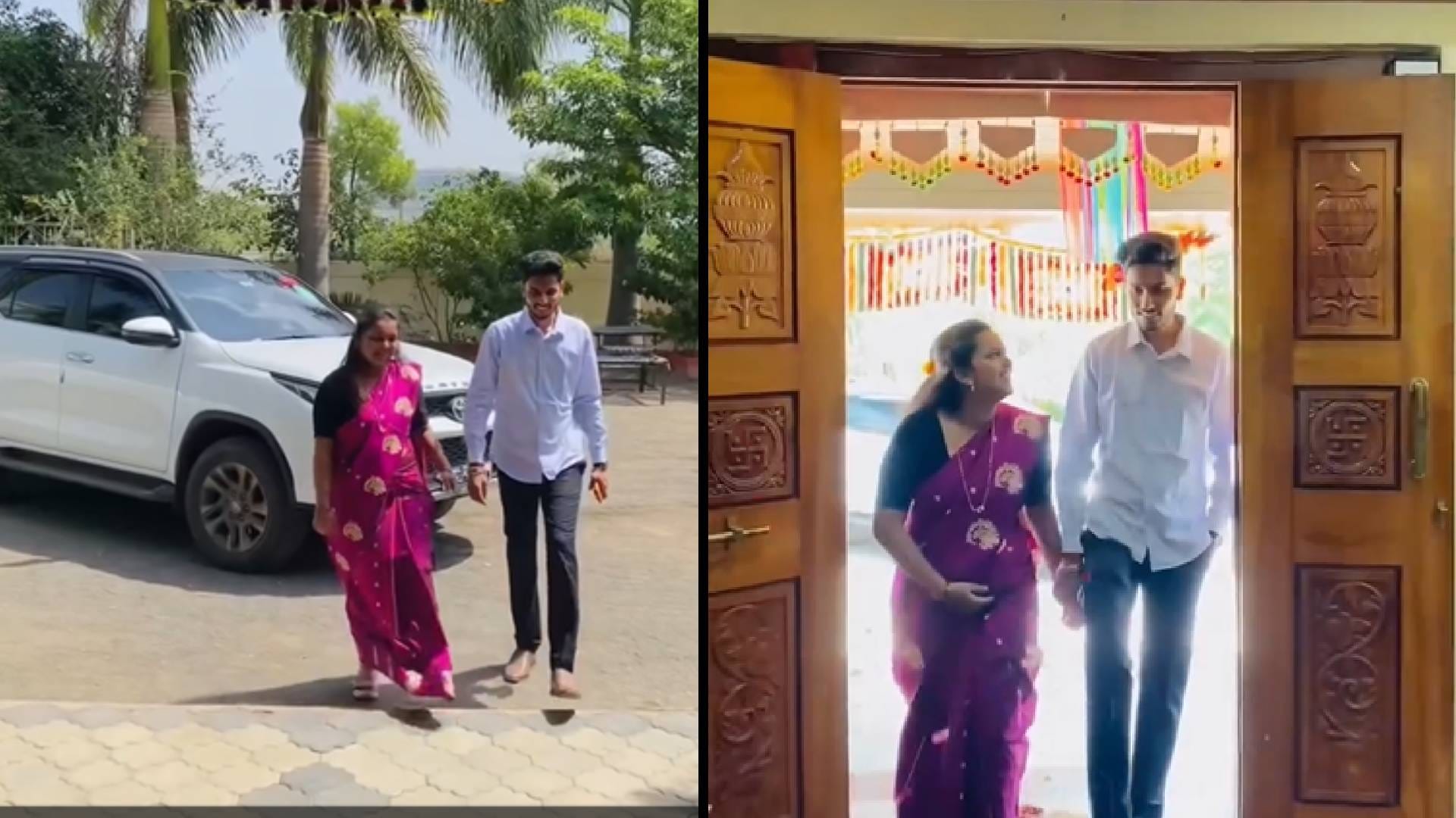 आता अधिक मास सुरू झाला असून या महिन्यात लेक आणि जावई यांना घरी बोलावून त्यांचा सन्मान करण्याची आणि 'वाण' देण्याची महाराष्ट्रात सुंदर परंपरा आहे. जावयाला विष्णूचे रूप मानून हे वाण दिलं जाते. नुकतंच इंदोरीकरांची लेक ज्ञानेश्वरी आणि साहिल यांचंही धोंडे जेवण पार पडलं.
