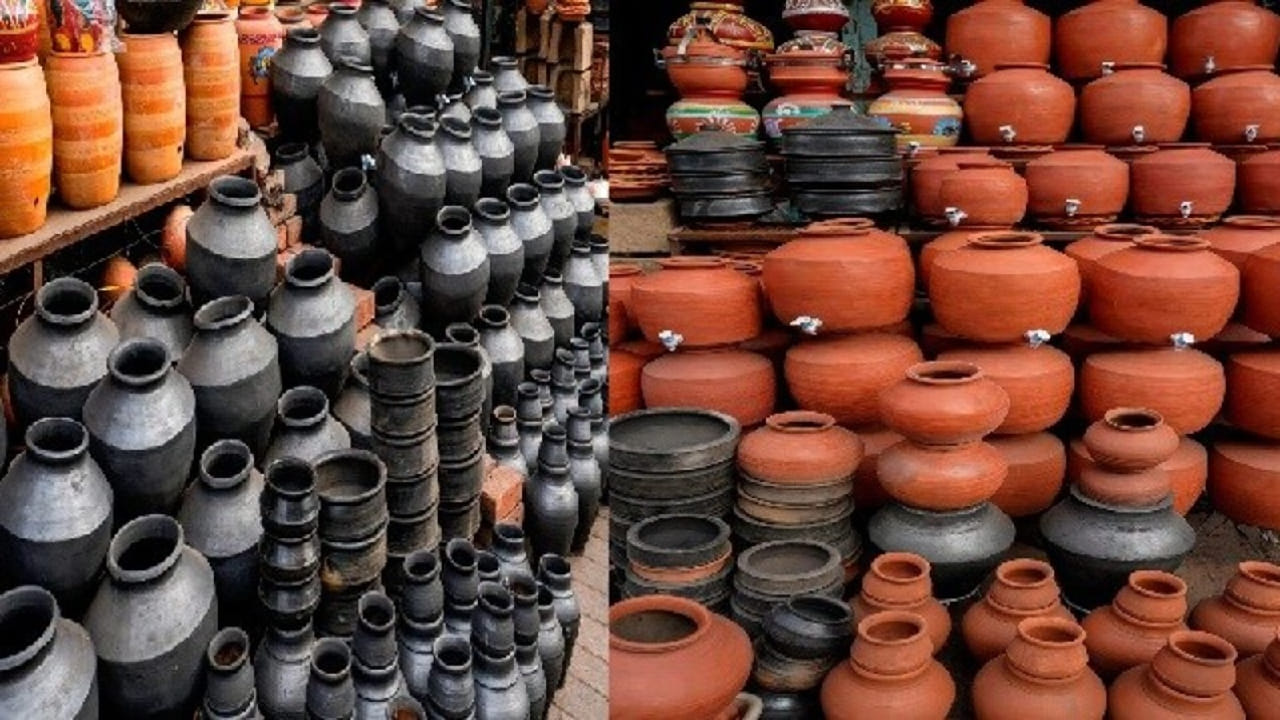 दुसरीकडे, काळा मटका विशेष प्रक्रियेतून तयार केला जातो. तयार झाल्यानंतर तो भट्टीत वेगळ्या पद्धतीने भाजला जातो, ज्यामुळे त्याचा रंग काळा होतो. काळा मटका सूर्यप्रकाश कमी प्रमाणात शोषतो, त्यामुळे आतले तापमान संतुलित राहण्यास मदत होते. काहींच्या मते, सावलीत ठेवल्यास काळा मटका पाणी जास्त वेळ थंड ठेवतो. 