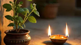 तुळशीजवळ दिवा केव्हा आणि कोणत्या वेळी लावावा? जाणून घ्या.