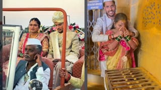 Indurikar Maharaj Daughter : यळकोट यळकोट जय मल्हार ! इंदोरीकर महाराजांच्या लेक-जावयाचं जेजुरी दर्शन!  Photo समोर