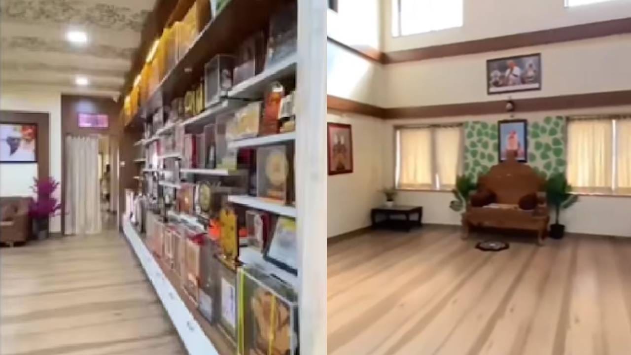 त्यांच्या घरातील चर्चेचा विषय, बाहेरील लोकांनाही जो भाग पाहण्याची उत्सुकता असते, तो म्हणजे  पुरस्कारांसाठी तयार करण्यात आलेली खास भिंत. इंदोरीकर महाराज अनेक दशकांपासून कीर्तन करत समाज प्रबोधन करतात, त्यादरम्यान त्यांचे आदर सत्कार होता, मानाच्या पुरस्कारांनी त्यांना गौरवण्यात येतं, ते पुरस्कार ठेवण्यासाठी ही विशेष भिंत तयार करण्यात आली आहे. घरात येणाऱ्या प्रत्येकाचे लक्ष या भागाकडे आवर्जून जातं.