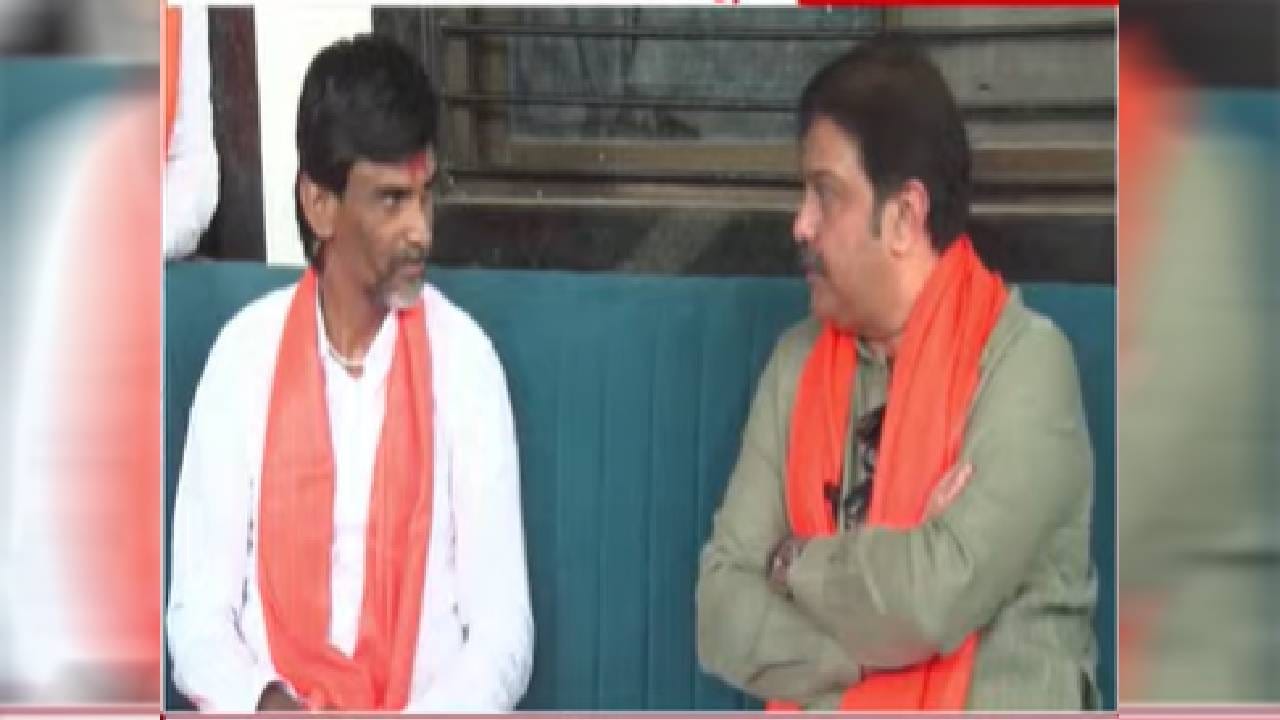 Manoj Jarange Patil : आमच्या आईला मारलं, तुमच्या आईवर का बोलू नये?; मनोज जरांगे पाटलांचा प्रसाद लाड यांच्यासमोरच सवाल