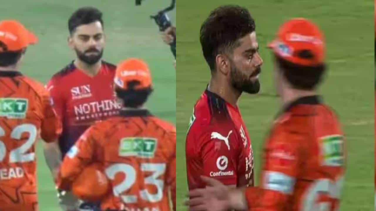 Virat Kohli-Travis Head : मॅचनंतरही राडा... विराट कोहली भडकला, भरमैदानात ट्रॅव्हिस हेडला...Vidoe व्हायरल