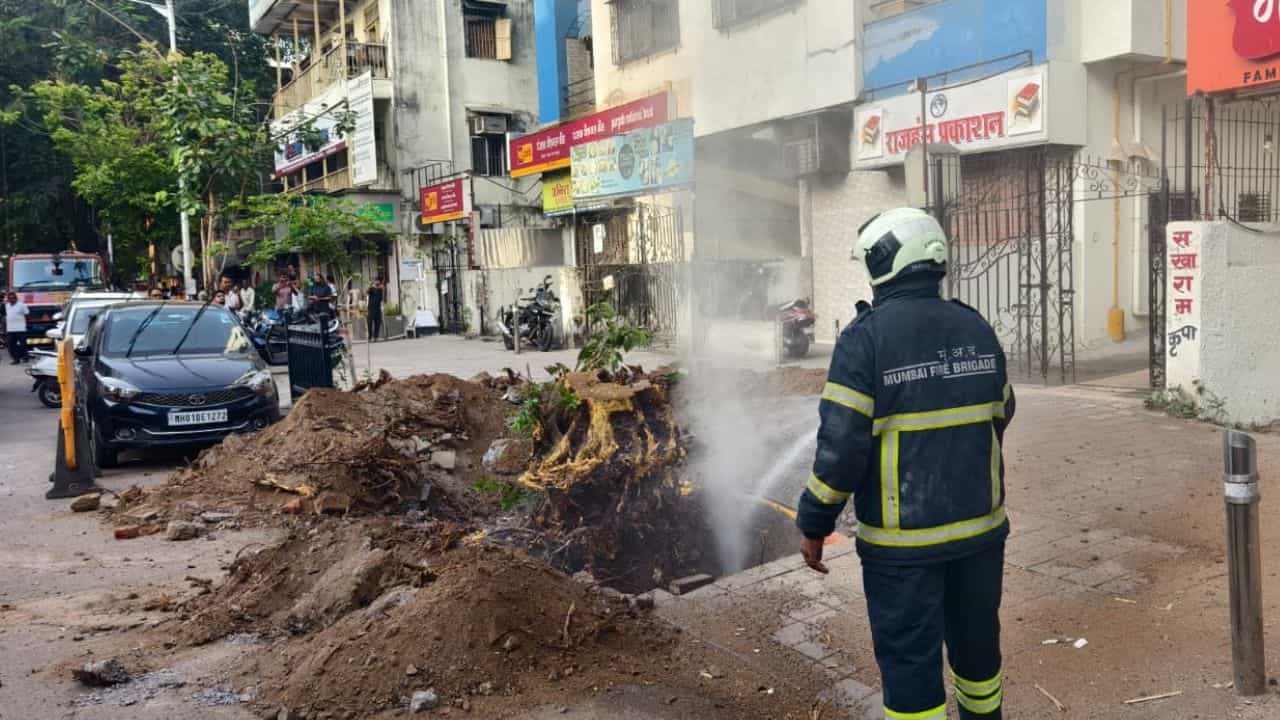 मोठी बातमी ! महानगर गॅस पाईपलाईनला गळती, उंचच उंच गॅस उडाला, दादरमध्ये प्रचंड खळबळ