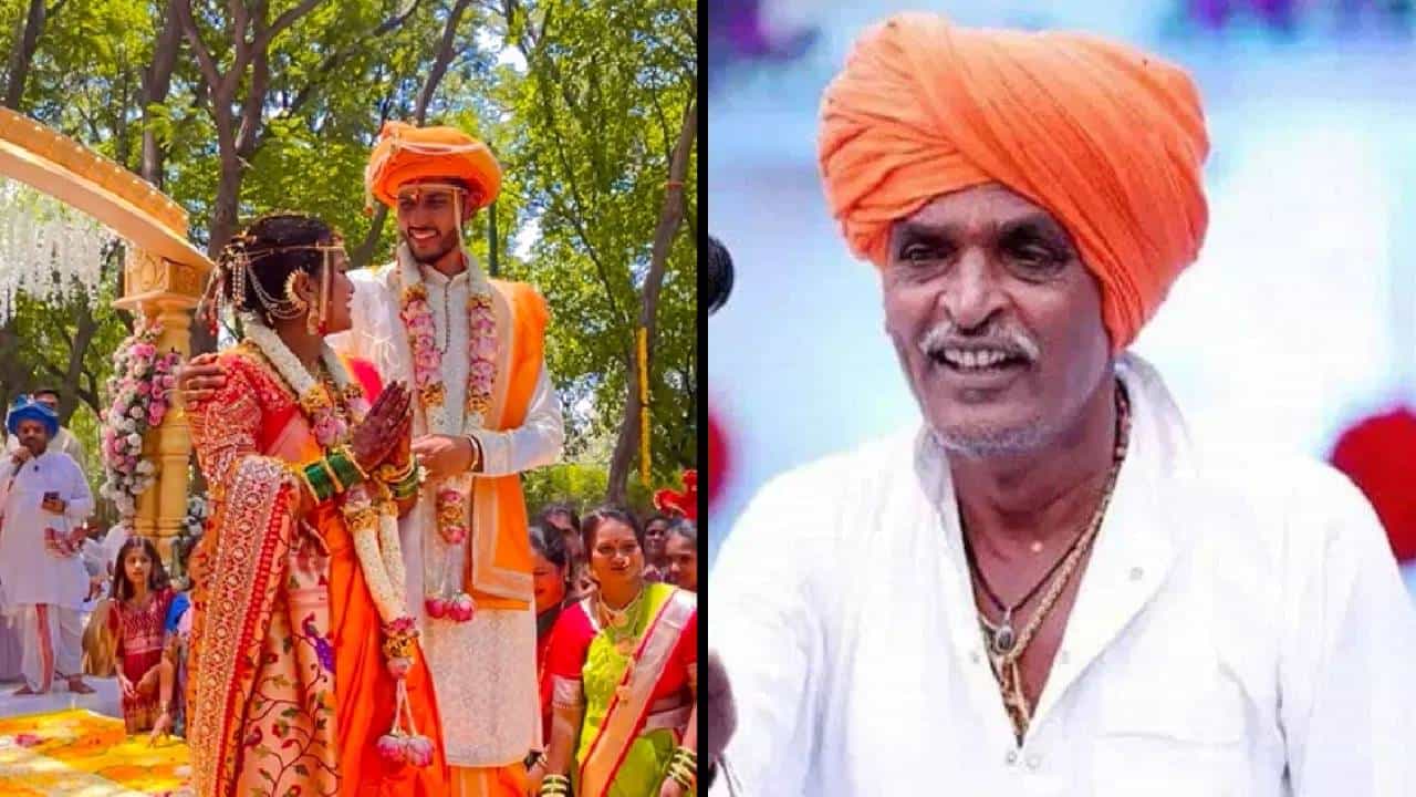 प्रसिद्ध कीर्तनकार निवृत्ती काशिनाथ इंदोरीकर ऊर्फ इंदोरीकर महाराज यांच्या लाडक्या लेकीचं , रविवार 3 मे रोजी थाटामाटात लग्न झालं. अहिल्यानगरच्या संगमनेर येथील गुंजाळवाडी येथे झालेल्या सोहळ्यात ज्ञानेश्वरी आणि साहिल चिलप हे विवाहबद्ध झाले. हजारो लोकांनी या सोहळ्यास हजेरी लावली. (All Photos : Social Media/ Instgram)