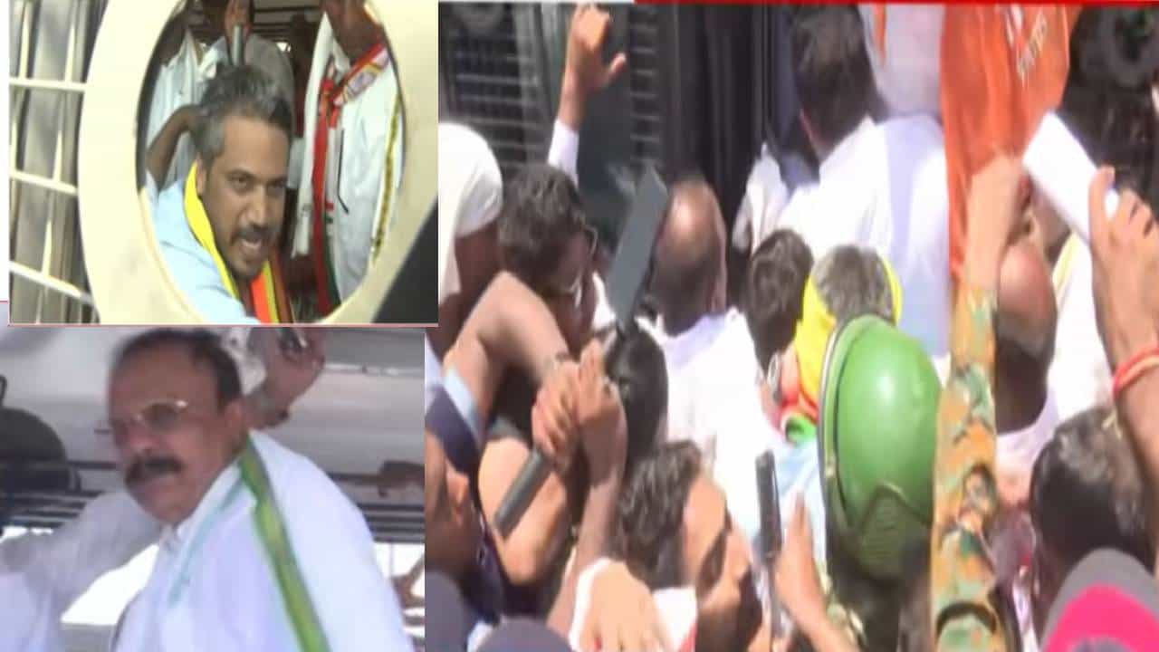 गळ्यात कांद्याच्या माळा, जोरदार घोषणाबाजी.. नाशिकमध्ये कांदा प्रश्न पेटला, हर्षवर्धन सपकाळ, रोहित पवार पोलिसांच्या ताब्यात