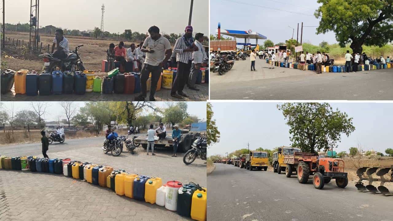 तरीही 5 ते 6 तासातच पेट्रोल, डिझेल संपतंय... पेट्रोल पंपांवर आजही रांगाच रांगा; तुमच्याकडची परिस्थिती काय?