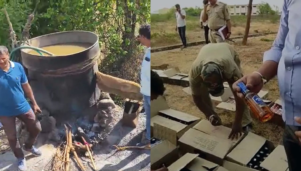 पुण्यात विषारी दारुच्या घटनेनंतर महाराष्ट्रात मध्यरात्री सर्वात मोठी छापेमारी, पोलिसांना सापडलं असं काही... पुण्यात विषारी दारुच्या घटनेनंतर महाराष्ट्रात मध्यरात्री सर्वात मोठी छापेमारी, पोलिसांना सापडलं असं काही...