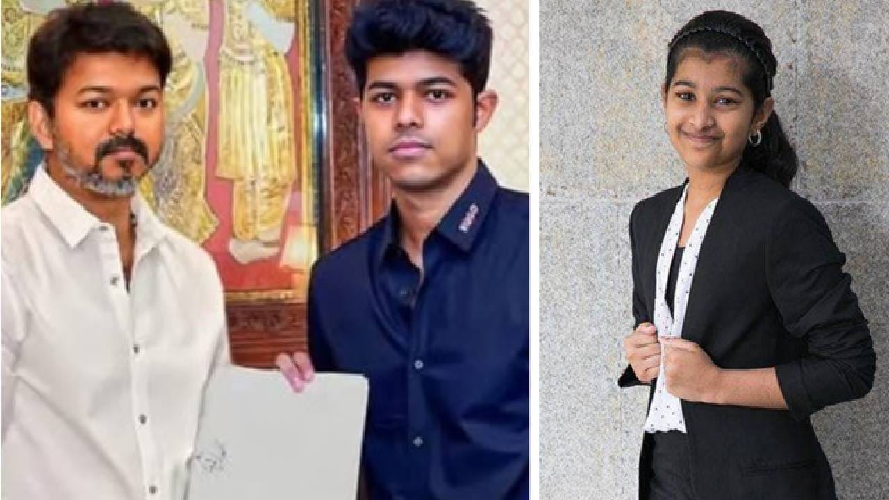 विजय आणि संगीता यांना दोन मुलं आहेत. विजयच्या मुलाचं नाव जेसन संजय असून त्याचा जन्म 26 ऑगस्ट 2000 रोजी झाला. जेसनने विजयच्या काही चित्रपटांमध्ये छोट्या भूमिकासुद्धा साकारल्या आहेत. तर त्याच्या मुलीचं नाव दिव्या साथा असून तिचा जन्म 2005 मध्ये झाला. 
