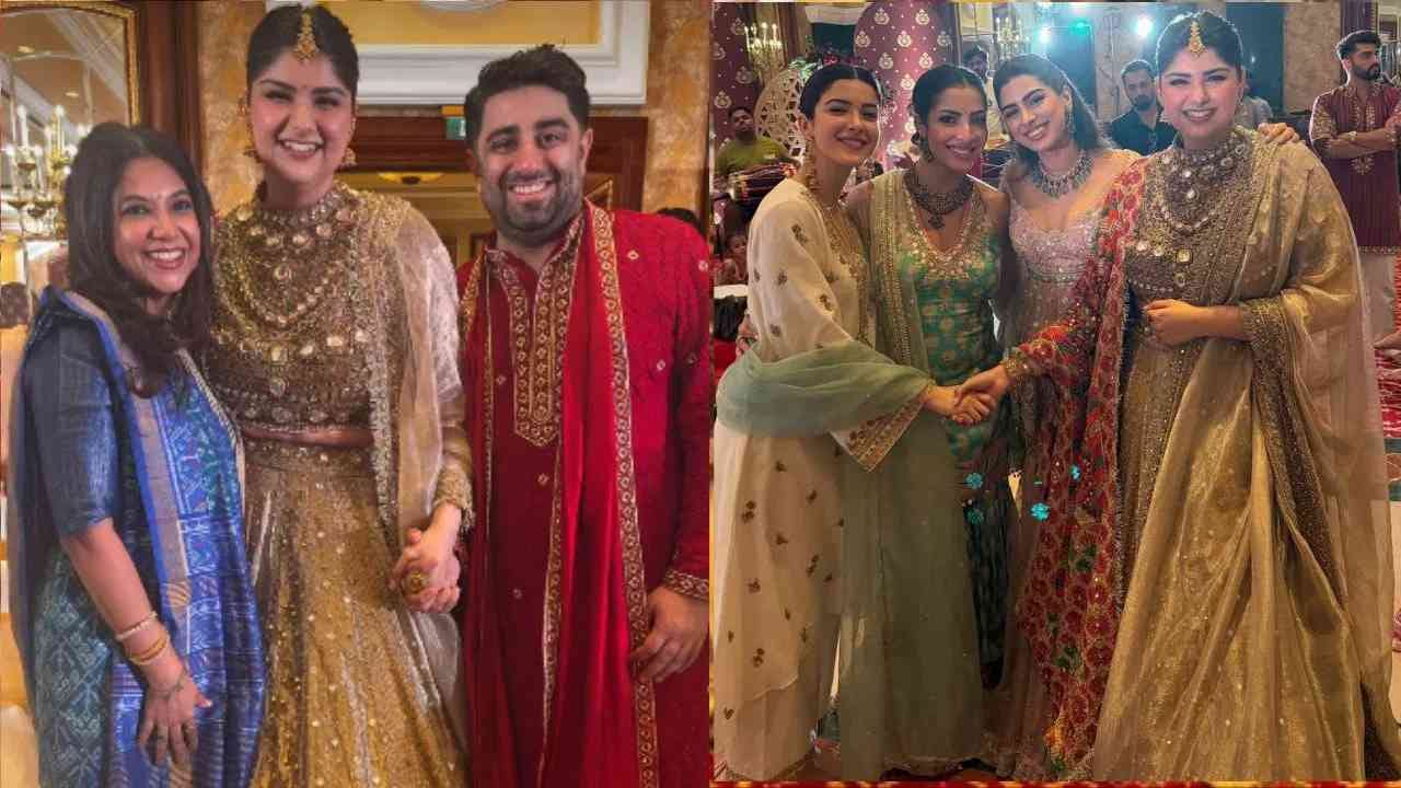 Anshula Kapoor Rohan Thakkar Wedding : बोनी कूपर यांची लाडकी लेक अंशुला कपूर आणि रोहन ठक्कर यांचं लग्न होणार आहे. लग्नाला आता काही दिवसच शिल्लक राहिले आहेत. प्री-वेडिंग फंक्शन सुरु झालय. या खास इवेंटमध्ये अर्जुन कपूर, शनाया कपूर आणि जान्हवी कपूर सह कुटुंबातील सदस्य सहभागी झाले होते. अंशुला कपूरचे प्री-वेडिंग फंक्शनचे फोटो व्हायरल झाले आहेत.