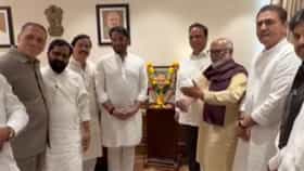 तटकरेंचा तट तोडून आले... भरत गोगावले येताच छगन भुजबळांची टिप्पणी, थेट.