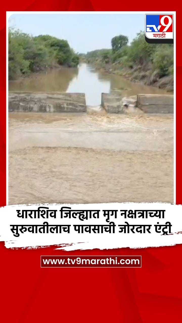 धाराशिव जिल्ह्यात मृग नक्षत्राच्या सुरुवातीलाच पावसाची जोरदार एंट्री-1686234