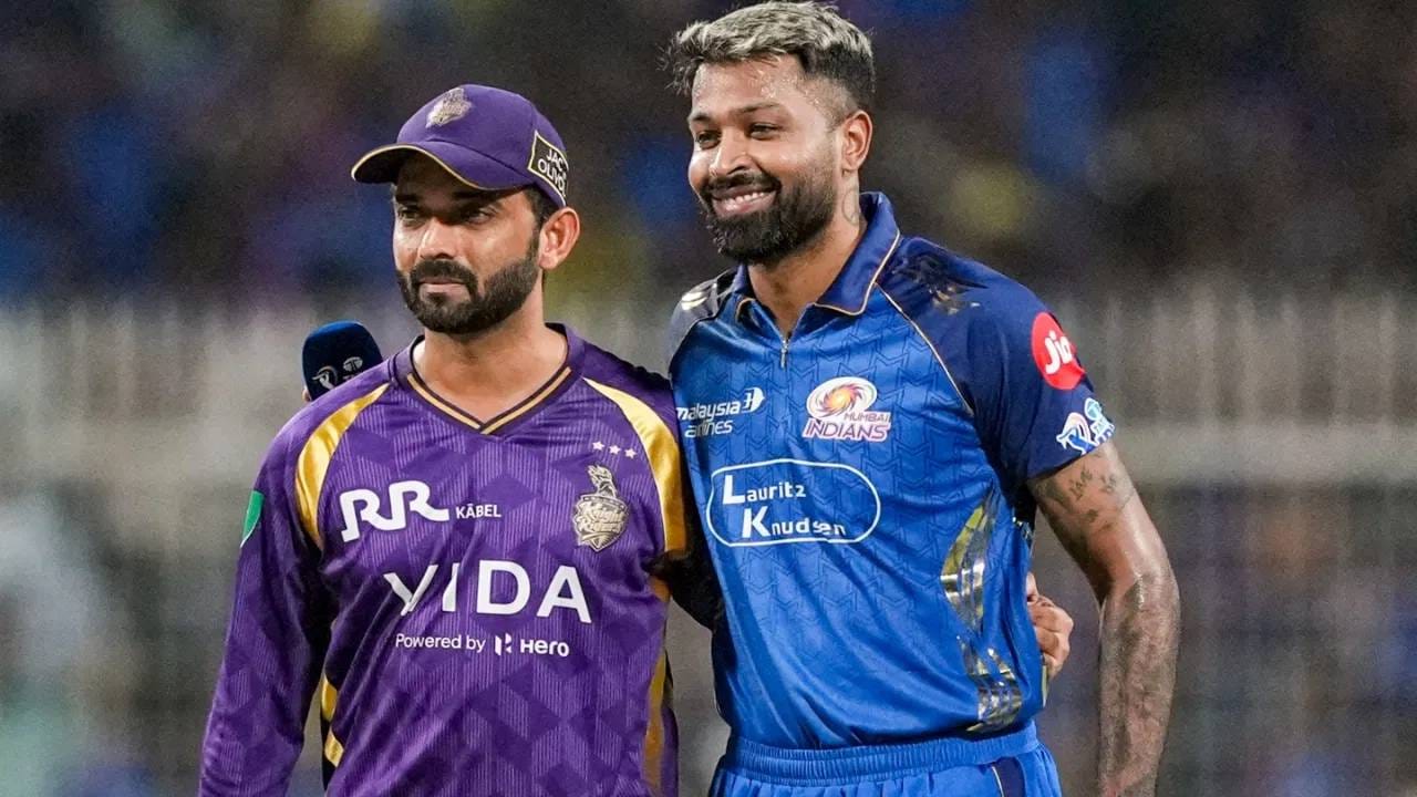 कोलकाता नाईट रायडर्स संघ नव्या कर्णधाराच्या शोधात आहे. अजिंक्य रहाणेकडे पुढच्या पर्वात नेतृत्व सोपवणं कठीण आहे. त्याला रिलीज केलं जाण्याची शक्यता आहे. त्यामुळे केकेआरला नव्या नेतृत्वाची गरज आहे. त्यात उपकर्णधार रिंकु सिंह नेतृत्व करण्यास सक्षम दिसत नाही. त्यामुळे हार्दिक पांड्याकडे नेतृत्व सोपवलं जाण्याची शक्यता वाढली आहे. (Photo: PTI)