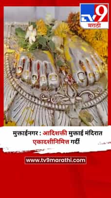 मुक्ताईनगर : आदिशक्ती मुक्ताई मंदिरात एकादशीनिमित्त गर्दी-1688598
