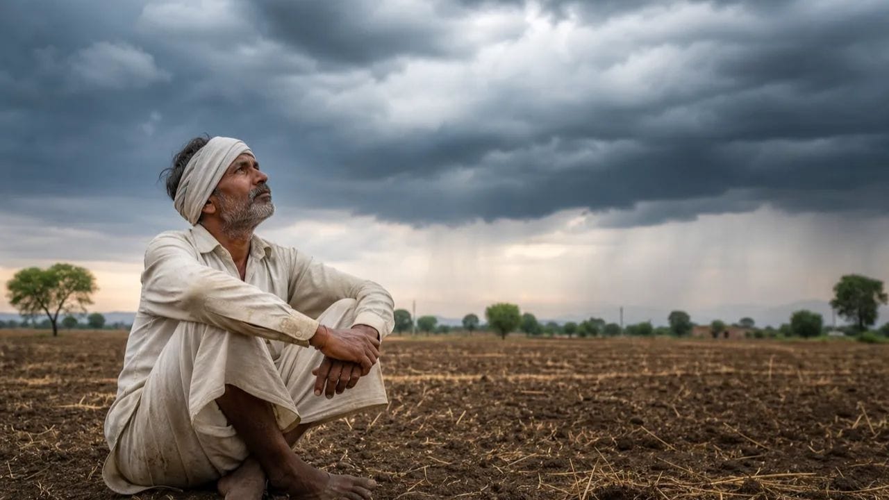 राजा, आता तरी बरस... बळीराजाचे देवाला साकडे, पेरण्या झाल्या पण पाऊस कुठंय? राजा, आता तरी बरस... बळीराजाचे देवाला साकडे, पेरण्या झाल्या पण पाऊस कुठंय?